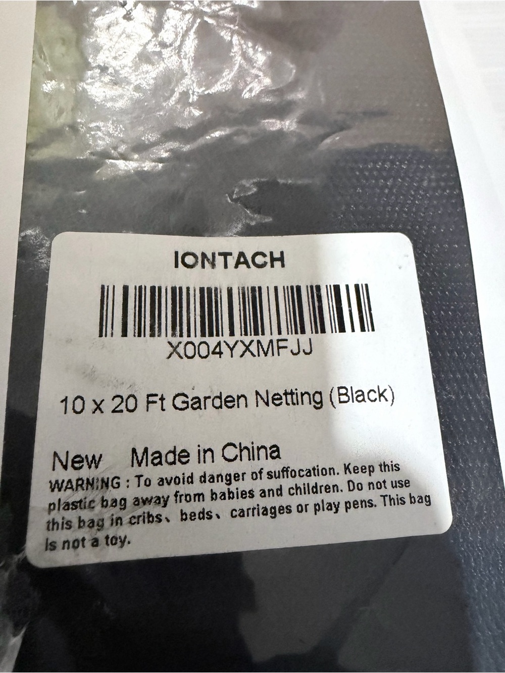 10 X 20 Ft Mosquito Netting for Garden Patio, Black